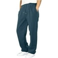 thumbnail image 2 of JTieaclothes Kids Little Boys Sweatpants Wide Straight Leg Pants Sweatpants Joggers Pants High Waisted Pants With Pockets,Boys Pants Sizes 5-6 Years, 2 of 6