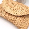 thumbnail image 1 of Bolso de mano de paja para mujer, bolso de playa tejido bohemio, informal, para boda, fiesta, graduación (marrón) Tmvgtek Para Estrenar, 1 of 6