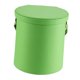 thumbnail image 1 of Papelera de cuero sintético para coche con tapa, 1,5 L, portátil, elegante y multifuncional. Verde, 1 of 9