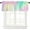 Gradientcbu7886, variant on Gradient Window Curtain Valance for Kitchen Windows/Bathroom/Living Room/Bedroom Privacy Decorative Rod Pocket Short Window Valance Curtain, 52" W x 18" L, Brilliant Color Gradient