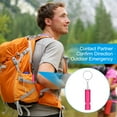 thumbnail image 4 of Uxcell Survival Whistle, Loud Sound Aluminum Outdoor Safety Whistle for Camping Hiking Rose Red, 4 of 6
