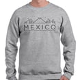 thumbnail image 2 of Skyline Mexico Long Sleeve Shirt Unisex 2X-Large Grey, 2 of 5