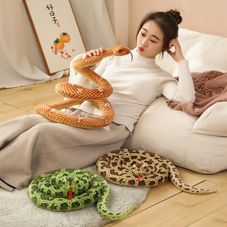 Giant Boa Constrictor Large Stuffed Animal Snake Plush Realistic