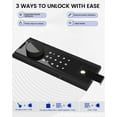 thumbnail image 2 of Omethey 6.5 Cu ft Large Safe Box, Money Safe With Mute Function and LED Light, Digital Keypad Home Safes with Deposit Slot & Dual Alarm System,Security Box for Money Valuables, 2 of 14