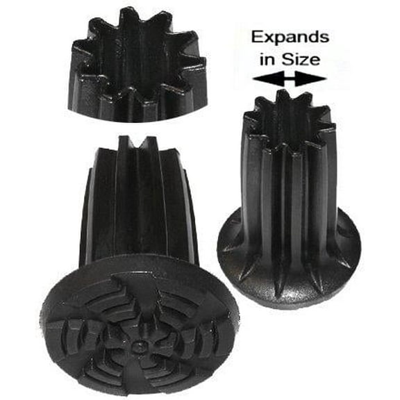 Royal RC Canes Ingrid - Ultimate Expanding Cane Tip – Non-Marking, Durable Replacement – Fits 22mm to 26mm Canes – Superior Grip for Men and Women – Compatible with Walking Canes and Hiking Poles