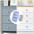 thumbnail image 4 of 4 Pieces Set Drawer Pulls Handle Square Wardrobe Cabinet Knobs with Stainless Steel Screws Furniture Kitchen Decor, 4 of 5