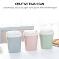 ELENXS Trash Can Mini Flip Lid Garbage Bin Desktop Bedside Plastic