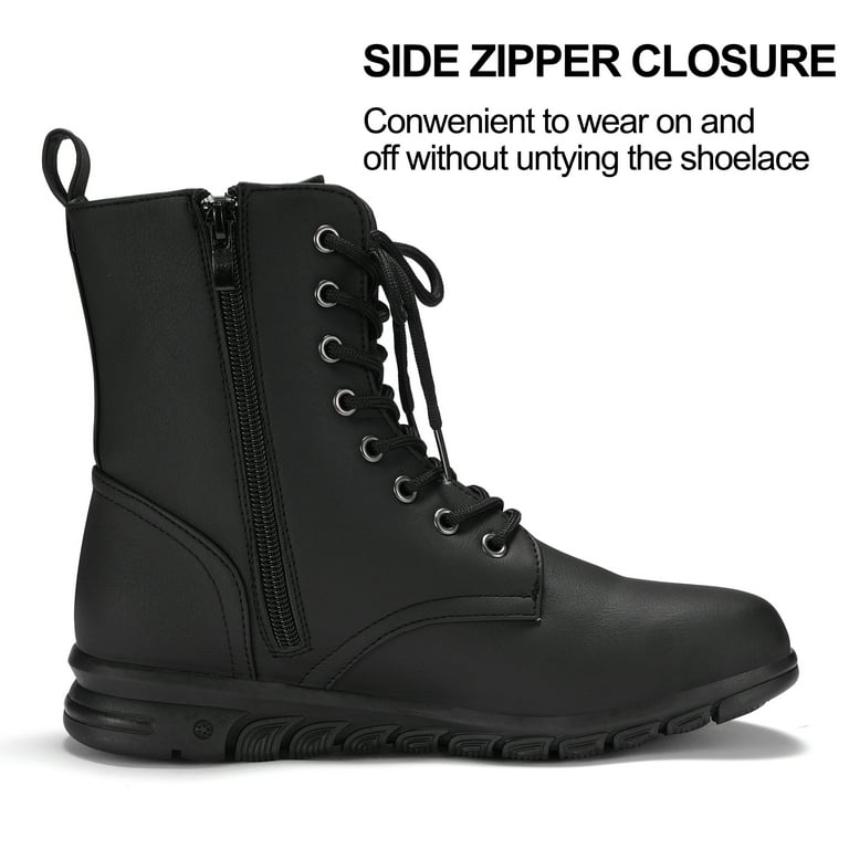 UKAP Women Comfortable Work Boot Outdoor Slip Resistant Side UKAP Women Comfortable Work Boot Outdoor Slip Resistant Side