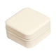 thumbnail image 4 of Joyero organizador de joyas, caja de anillos, joyero de cuero, caja de almacenamiento de joyas, estuche de viaje para anillos, pendientes blanco, 4 of 9