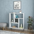 thumbnail image 3 of Ada Home Décor Arven 3 Tier Bookcase, White, 3 of 7