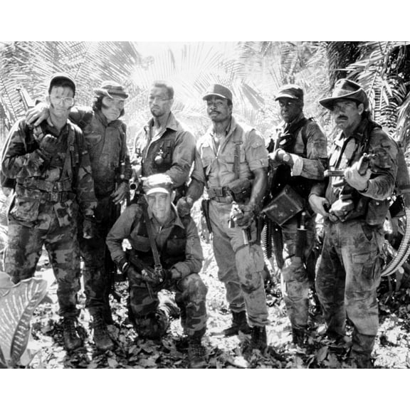 Predator 24x30 inch movie poster Arnold Schwarzenegger Carl Weathers & team