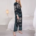 thumbnail image 4 of Lsque The Binding of Isaac Pattern Long Sleeve Pajama Set for Women - Soft 2-Piece Sleepwear and Loungewear Set with Pockets, Comfy Nightwear, 4 of 8