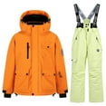 thumbnail image 3 of MKOSPLRT Boys Girls Winter Snow Suit Waterproof Ski Bib Pants and Insulated Jacket Set Thermal Snowboard Gear for Cold Weather Play, 3 of 7