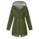 thumbnail image 1 of Pntutb Chaqueta de lluvia sólida para mujer al aire libre de talla grande impermeable con capucha a prueba de viento abrigo suelto Pntutb Pntutb-6720, 1 of 5