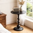 thumbnail image 2 of PinkSheep Small Round Side Table, Coffee End Table Drink Table Sofa Table Tray Table for Living Room Bedroom, Black, 2 of 9