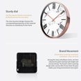 thumbnail image 4 of Números Romanos Reloj Colgante Reloj De Pared De Estilo Europeo Reloj De Pared De Arte Moderno Reloj Decorativo Alimentado Por Batería Para El Hogar Sala De Estar Dormitorios Yuarrent HA013591-00, 4 of 5