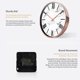 thumbnail image 4 of Números Romanos Reloj Colgante Reloj De Pared De Estilo Europeo Reloj De Pared De Arte Moderno Reloj Decorativo Alimentado Por Batería Para El Hogar Sala De Estar Dormitorios Guardurnaity HA013591-00, 4 of 5
