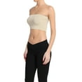 thumbnail image 3 of TheMoogan Women's PLUS Basic Layering Seamless Bra Crop Tube Top Bandeau Strapless Bralette, 3 of 7
