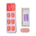 thumbnail image 6 of Kiss Impress Color Press On Nails, ‘Happier Vibes’, Orange, Short Squoval, 30 Count, 6 of 12