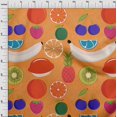thumbnail image 3 of oneOone Cotton Silk Orange Fabric Fruits Sewing Craft Projects Fabric Prints By Yard 42 Inch Wide, 3 of 4