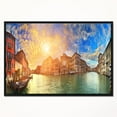 thumbnail image 4 of Design Art Grand Canal Venice Panorama Framed Canvas Art Print, 4 of 5