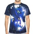 thumbnail image 5 of Unisex 3D Print My Lit-tle Pony T Shirts Graphic Design Casual Summer Short Sleeve Fashion Tees Shirt for Men Women, 5 of 8
