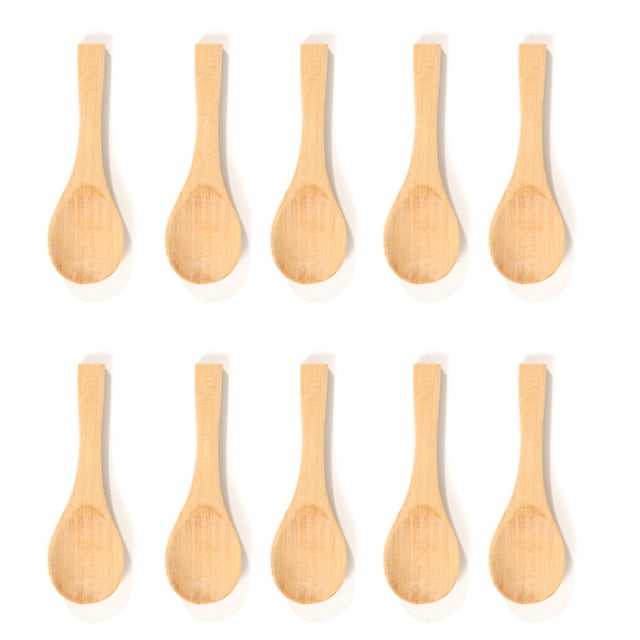 Bearachild Paquete de 10 cucharas de pequeñas, utensilios, utensilios de comedor, utensilios de barra, cucharadita de miel, condimentos de cocina, Mostrada tipo 13 Bearachild HA059797-13B