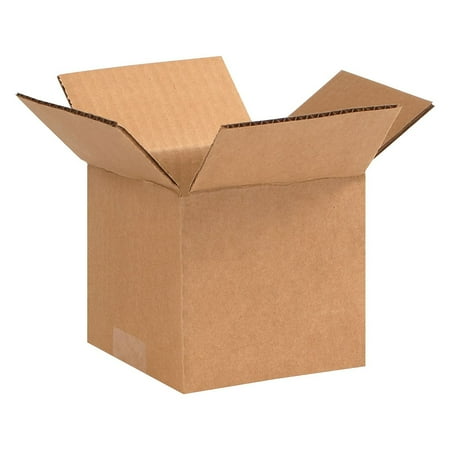 5" x 5" x 4" Shipping Boxes 32 ECT Brown 25/Bundle (554)