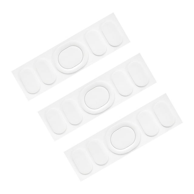 Unique Bargains Rounded Curved Edges Mouse Feet Skates 0.6mm w Cleaning Paper for G102/G Pro Wired Gaming Mouse White 5Pcs/3 Set