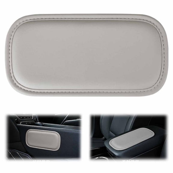 OADUKQ Car Knee Pad Center Console Cushion, Memory Foam Elbow Rest, Driving Comfort on Center Console, Beige, 8.27 X 4.13 in