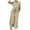 Khaki11, variant on Wlynlyn Women Cotton Linen Jumpsuits Summer One-Piece Outfits Short Sleeve Wide Leg Long Pants Rompers Size XL