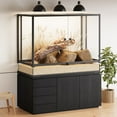 thumbnail image 3 of Sobremesa 74 Gallon Reptile Terrarium, Front Opening Snake Habitat with Top Screen Ventilation, Heating Pad Space & Sliding Cable Outlet for Leopard Geckos, 3 of 9