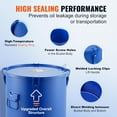 thumbnail image 4 of VEVOR Fryer Grease Bucket, 8 Gal Oil Disposal Caddy Carbon Steel Fryer Oil Bucket with Rust-Proof Coating, Oil Transport Container with Lid, Lock Clips, Filter Bag for Hot Cooking Oil Filtering, Blue, 4 of 8