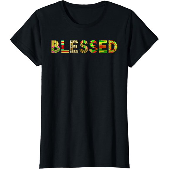 Cool Blessed Gift For Him Her | Best Kente Women Cloth Lover T-Shirt