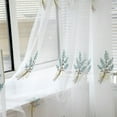 thumbnail image 5 of Vikakiooze Sheer Curtain Tulle Window Treatment Voile Drape Valance 1 Panel Fabric, 5 of 9