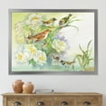 thumbnail image 3 of Designart 'Birds and Flowers In Rustic Scenery' Traditional Framed Art Print, 3 of 4