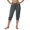 a-Grey317, variant on VNKIDY Women's Casual Pants Stretchy Solid Color Capris Sweatpants Fashion Elastic Waisted Drawstring Athletic Trousers For Outdoor Sports Versatile Pants