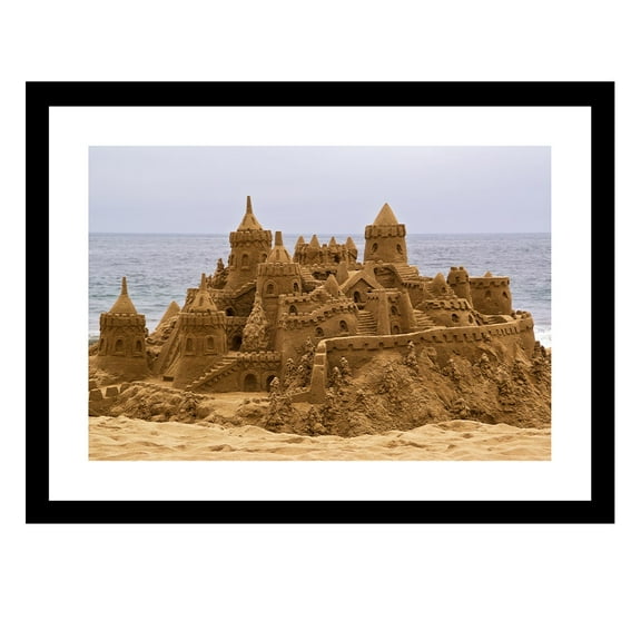 SANDCASTLE MAGIC Framed Print
