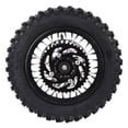 thumbnail image 1 of 10 Inch Rear Wheel Rim Tire Assembly, 190mm Brake Disc 80/100-10 Rear Wheel Rim Tire 420 41T Sprocket 12mm Axle  for Dirt Bikes, 1 of 7
