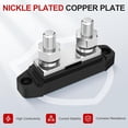 thumbnail image 4 of Qucyy Marine Bus Bar 12V 250A Power Distribution Block 12 Volt Busbar 3/8" Dual St, 4 of 5