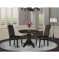 thumbnail image 4 of East West Furniture Dining Room Set Black, SHEN3-BLK-69, 4 of 4
