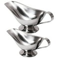 thumbnail image 1 of 2 Pcs Récipient à Sauce Bateau en Acier Inoxydable Tasse à Sauce en Métal Récipient à Sauce, 1 of 8
