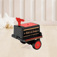 thumbnail image 3 of Kids Train Carriage W/ Storage Box, Secure Handlebar, Single Seater fit-onto TOKTOO 12V Powered Ride on Train-Black Red, 3 of 8