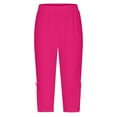thumbnail image 5 of WAYUTE Womens Leggings High Waisted Solid Pants Lace Patchwork Perforated Pants Casual Stretchy Fit Workout L, 5 of 7