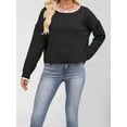 thumbnail image 4 of Womens Sweater 2025 Fall Winter Oversized Color Block Knitted Pullover Tops Y2k Fashion Clothes Trendy Outfits, 4 of 5