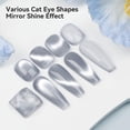 thumbnail image 3 of Esmalte de uñas en gel Cat Eye Bevimee Moonlight Silver 12 ml, 3 of 7