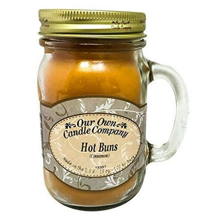 Cinnamon Scented Candle - 13oz HOT BUNS (CINNAMON) Scented Jar Candle