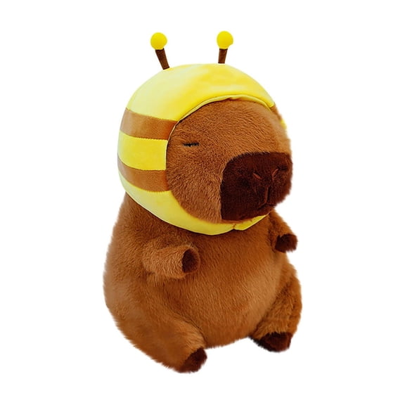Capybara Plush Toy Doll - 11.8In Bee Capybara Doll, Soft Capybara Stuffed Animal, Unique Birthday Gift for Family & Friend