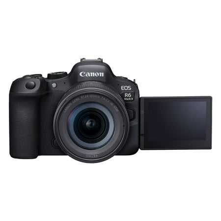 Canon - EOS R6 Mark II Mirrorless Camera with RF 24-105mm  f/4-7.1 IS STM Lens - Black