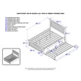 thumbnail image 6 of Nantucket Queen Platform Bed with Matching Footboard and TXL Trundle in White, 6 of 6